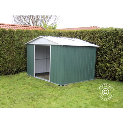 DANCOVER Abri De Jardin 3,03x2,37x2,02m, Vert/Argent - Vert / Argent 5 DANCOVER Abri De Jardin 3,03x2,37x2,02m, Vert/Argent - Vert / Argent – Image 3
