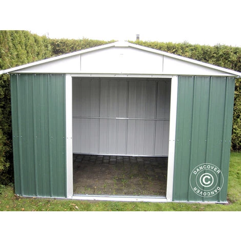 DANCOVER Abri De Jardin 3,03x2,37x2,02m, Vert/Argent - Vert / Argent 6 DANCOVER Abri De Jardin 3,03x2,37x2,02m, Vert/Argent - Vert / Argent – Image 4