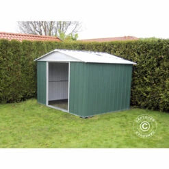 DANCOVER Abri De Jardin 2,02x2,17x1,89m, Vert/Argent - Vert / Argent