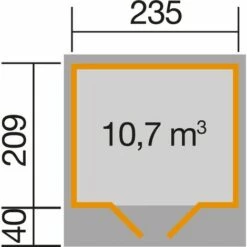 Abri De Jardin Bois WEKA 179 Anthracite, 4,67m² - Anthracite 7 Abri De Jardin Bois WEKA 179 Anthracite, 4,67m² - Anthracite -France Abri de jardin Soldes Boutique 54892747 3