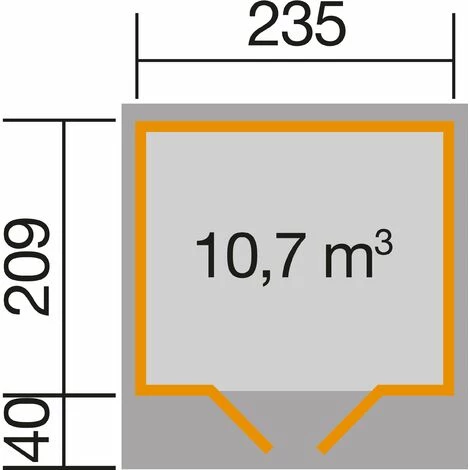 Abri De Jardin Bois WEKA 179 Anthracite, 4,67m² - Anthracite 5 Abri De Jardin Bois WEKA 179 Anthracite, 4,67m² - Anthracite – Image 3