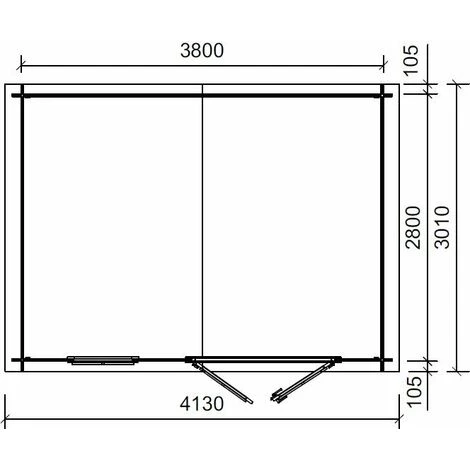 WEKA Abri Traditionnel Benny, 10,27 M² - Naturel 5 WEKA Abri Traditionnel Benny, 10,27 M² - Naturel – Image 3
