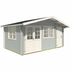 Abri De Jardin Lasita Maja Borkum 4 Naturel , 40 Mm Épaisseur Paroi 543 X 380 Cm - Sans Traitement De Couleur -France Abri de jardin Soldes Boutique 55358701 4