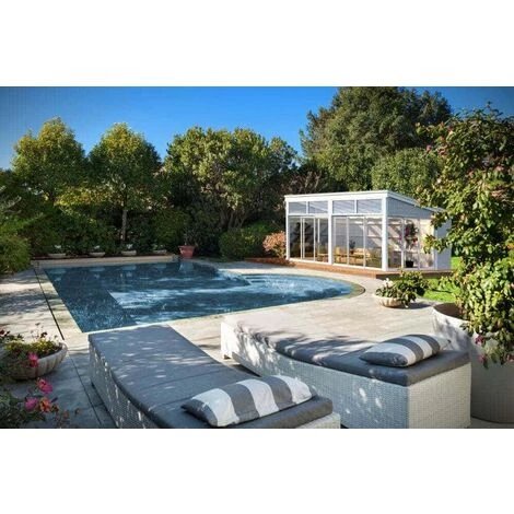 Abri De Jardin Pavillon Palmako Nova Naturel 432 X 358 Cm - Sans Traitement De Couleur 5 Abri De Jardin Pavillon Palmako Nova Naturel 432 X 358 Cm - Sans Traitement De Couleur – Image 3