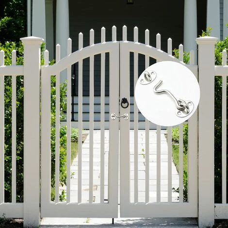 FONTAINEBLEAU Verrous Et Boulons Pour Serrures De Porte, Crochet De Cabine, Support De Fenêtre Pour Entretoise Silencieux, Acier Inoxydable, 75 Mm, Argent, 1Pcs 6 FONTAINEBLEAU Verrous Et Boulons Pour Serrures De Porte, Crochet De Cabine, Support De Fenêtre Pour Entretoise Silencieux, Acier Inoxydable, 75 Mm, Argent, 1Pcs â Image 4