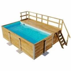 POOLCREW Piscine En Bois Massif "Ligne Exclusive" S Naturel Imprégné Sous Pression 309 X 416 Cm - Sans Traitement De Couleur 9 POOLCREW Piscine En Bois Massif "Ligne Exclusive" S Naturel Imprégné Sous Pression 309 X 416 Cm - Sans Traitement De Couleur -France Abri de jardin Soldes Boutique 55778796 3