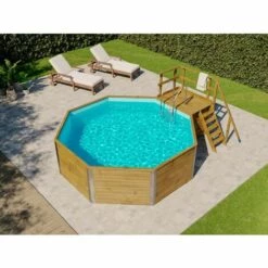 Piscine En Bois Massif Exclusive POOLCREW Turquoise Incl. Système De Filtre à Sable Naturel Imprégné Sous Pression 376 X 476 Cm - Sans Traitement De Couleur 7 Piscine En Bois Massif Exclusive POOLCREW Turquoise Incl. Système De Filtre à Sable Naturel Imprégné Sous Pression 376 X 476 Cm - Sans Traitement De Couleur -France Abri de jardin Soldes Boutique 55778798 2