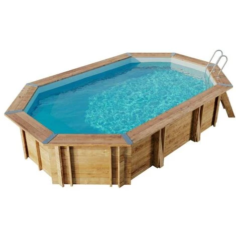 POOLCREW Piscine Hors Sol Baros - Enterrable Marron Imprégné Sous Pression 336 X 436 Cm - Marron 5 POOLCREW Piscine Hors Sol Baros - Enterrable Marron Imprégné Sous Pression 336 X 436 Cm - Marron – Image 3