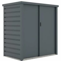VENTE-UNIQUE.COM Armoire De Rangement De Jardin En Métal Acier Galvanisé Gris 1,31 M3 125x80x131 Cm REIVAX - Gris Anthracite 10 VENTE-UNIQUE.COM Armoire De Rangement De Jardin En Métal Acier Galvanisé Gris 1,31 M3 125x80x131 Cm REIVAX - Gris Anthracite -France Abri de jardin Soldes Boutique 55882198 4