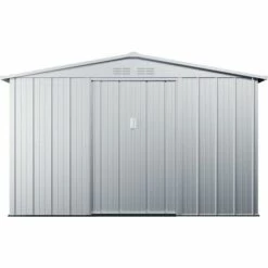 VENTE-UNIQUE.COM Abri De Jardin Métal En Acier Galvanisé Gris 7,82 M² LINUS - Gris Clair 9 VENTE-UNIQUE.COM Abri De Jardin Métal En Acier Galvanisé Gris 7,82 M² LINUS - Gris Clair -France Abri de jardin Soldes Boutique 55882878 3