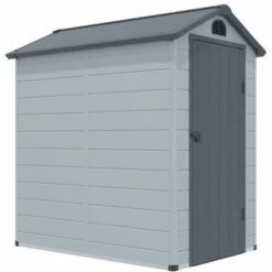 VENTE-UNIQUE.COM Abri De Jardin En Résine Gris 2,57 M² CESIO - Gris Anthracite, Gris -France Abri de jardin Soldes Boutique 55884260 4