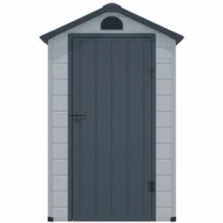 VENTE-UNIQUE.COM Abri De Jardin En Résine Gris 1,39 M² CESIO - Gris Anthracite, Gris -France Abri de jardin Soldes Boutique 55884262 5
