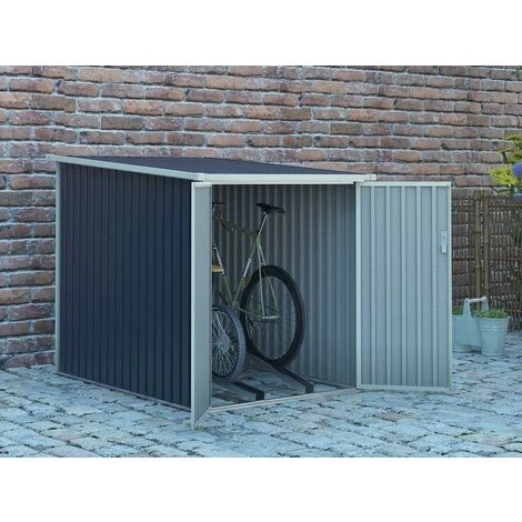 VENTE-UNIQUE.COM Abri à Vélo Métal En Acier Galvanisé Gris 2,81 M² NIKI - Gris Anthracite 3 VENTE-UNIQUE.COM Abri à Vélo Métal En Acier Galvanisé Gris 2,81 M² NIKI - Gris Anthracite