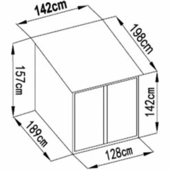VENTE-UNIQUE.COM Abri à Vélo Métal En Acier Galvanisé Gris 2,81 M² NIKI - Gris Anthracite 9 VENTE-UNIQUE.COM Abri à Vélo Métal En Acier Galvanisé Gris 2,81 M² NIKI - Gris Anthracite -France Abri de jardin Soldes Boutique 55884709 4