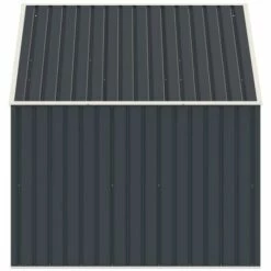 VENTE-UNIQUE.COM Abri Pour Poubelle Double En Métal En Acier Galvanisé Gris ILARIO - L.181 X P.107 X H.131 Cm - Gris Anthracite, Gris -France Abri de jardin Soldes Boutique 55885019 4