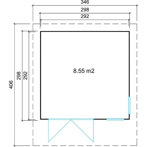 CARLSSON Abri De Jardin Aldo-28 D Naturel , 28 Mm Épaisseur Paroi 346 X 406 Cm - Sans Traitement De Couleur 4 CARLSSON Abri De Jardin Aldo-28 D Naturel , 28 Mm Épaisseur Paroi 346 X 406 Cm - Sans Traitement De Couleur – Image 2