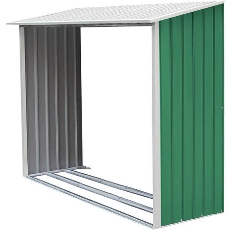 HABITAT ET JARDIN Option Abri Bûches Pour Abri De Jardin "ROSAS" 7.06 M² - Vert. 3 HABITAT ET JARDIN Option Abri Bûches Pour Abri De Jardin "ROSAS" 7.06 M² - Vert.
