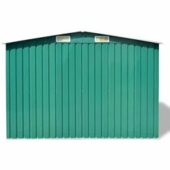 VidaXL Abri De Stockage Pour Jardin Métal Vert 257 X 205 X 178 Cm - Vert -France Abri de jardin Soldes Boutique 5602778 4