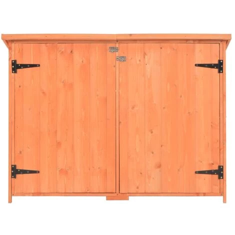 INLIFE Abri De Stockage De Jardin 120x50x91 Cm Bois 6 INLIFE Abri De Stockage De Jardin 120x50x91 Cm Bois – Image 4