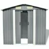 INLIFE Abri De Stockage Pour Jardin Métal Gris 204 X 132 X 186 Cm 1 INLIFE Abri De Stockage Pour Jardin Métal Gris 204 X 132 X 186 Cm -France Abri de jardin Soldes Boutique 56254679 1