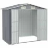 INLIFE Abri De Jardin Gris 205x129x183 Cm Acier Galvanisé 2 INLIFE Abri De Jardin Gris 205x129x183 Cm Acier Galvanisé -France Abri de jardin Soldes Boutique 56254739 1