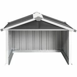INLIFE Abri Pour Robot De Jardin 92x97x63cm Acier Galvanisé Anthracite -France Abri de jardin Soldes Boutique 56413443 4