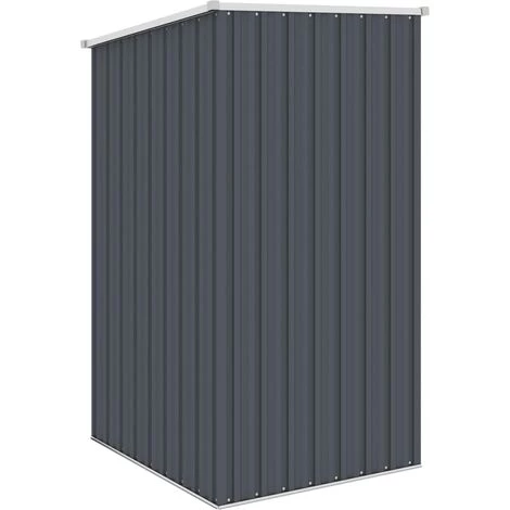 INLIFE Abri De Jardin Anthracite 87x98x159 Cm Acier Galvanisé 6 INLIFE Abri De Jardin Anthracite 87x98x159 Cm Acier Galvanisé – Image 4