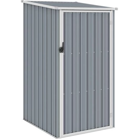 INLIFE Abri De Jardin Gris 87x98x159 Cm Acier Galvanisé 4 INLIFE Abri De Jardin Gris 87x98x159 Cm Acier Galvanisé – Image 2