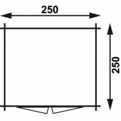 ALPHOLZ Abri De Jardin Clockhouse Halifax-28 Naturel , 28 Mm Épaisseur Paroi 268 X 276 Cm - Sans Traitement De Couleur -France Abri de jardin Soldes Boutique 56429602 4