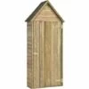 NOVA Sangle De Jardin Avec Porte 77x28x178 Cm En Pin Imprégné Abri à Outils De Jardin Avec Porte 77x28x178cm Pinède Imprégnée