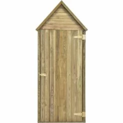 NOVA Sangle De Jardin Avec Porte 77x28x178 Cm En Pin Imprégné Abri à Outils De Jardin Avec Porte 77x28x178cm Pinède Imprégnée -France Abri de jardin Soldes Boutique 57098073 4