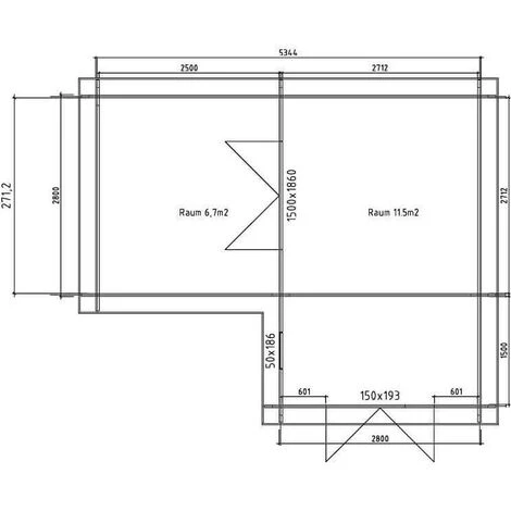 CARLSSON Abri De Jardin à Toit Plat Quinta Petite ISO Naturel , 44 Mm Épaisseur Paroi 575 X 475 Cm - Sans Traitement De Couleur 4 CARLSSON Abri De Jardin à Toit Plat Quinta Petite ISO Naturel , 44 Mm Épaisseur Paroi 575 X 475 Cm - Sans Traitement De Couleur – Image 2