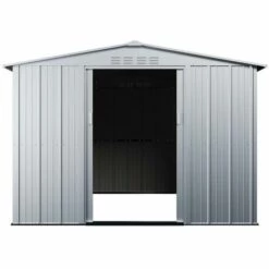 VENTE-UNIQUE.COM Abri De Jardin Métal En Acier Galvanisé Gris 8,52 M² LINUS - Gris Clair 10 VENTE-UNIQUE.COM Abri De Jardin Métal En Acier Galvanisé Gris 8,52 M² LINUS - Gris Clair -France Abri de jardin Soldes Boutique 57217157 4