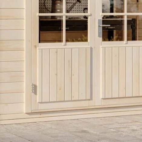 ALPHOLZ Abri De Jardin Maria Twin Naturel , 28 Mm Épaisseur Paroi 601 X 275 Cm - Sans Traitement De Couleur 4 ALPHOLZ Abri De Jardin Maria Twin Naturel , 28 Mm Épaisseur Paroi 601 X 275 Cm - Sans Traitement De Couleur – Image 2