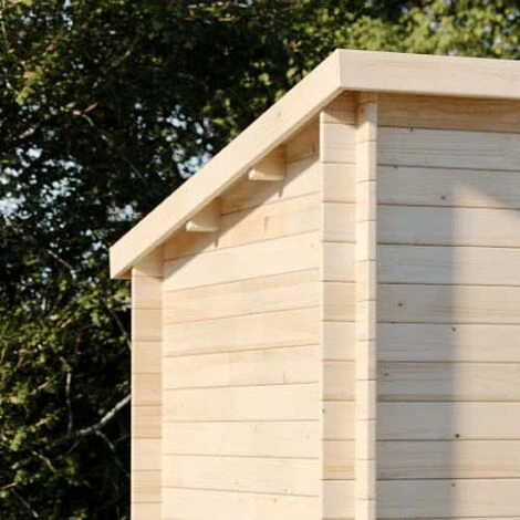 ALPHOLZ Abri De Jardin Maria Twin Naturel , 28 Mm Épaisseur Paroi 601 X 275 Cm - Sans Traitement De Couleur 5 ALPHOLZ Abri De Jardin Maria Twin Naturel , 28 Mm Épaisseur Paroi 601 X 275 Cm - Sans Traitement De Couleur – Image 3