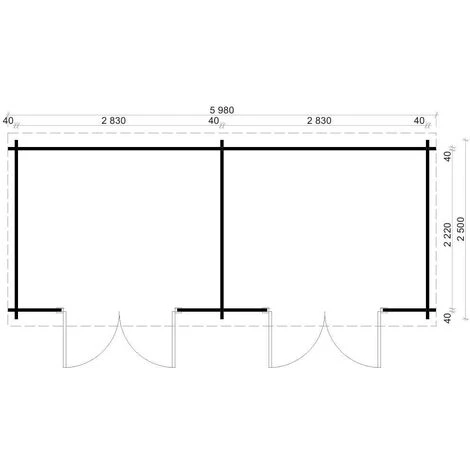 ALPHOLZ Abri De Jardin Maria Twin Naturel , 28 Mm Épaisseur Paroi 601 X 275 Cm - Sans Traitement De Couleur 7 ALPHOLZ Abri De Jardin Maria Twin Naturel , 28 Mm Épaisseur Paroi 601 X 275 Cm - Sans Traitement De Couleur – Image 5