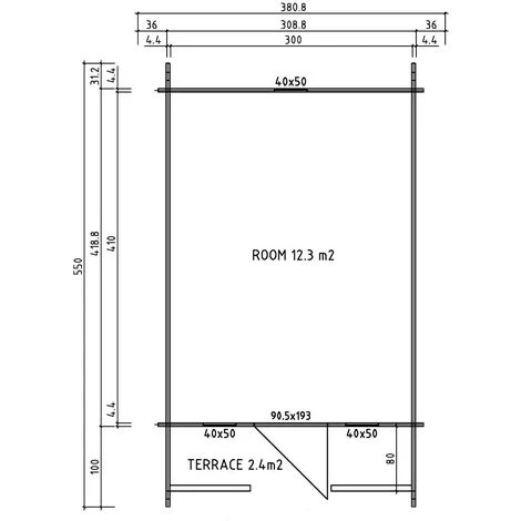 ALPHOLZ Campinghouse 44 ISO Naturel 381 X 550 Cm - Sans Traitement De Couleur 5 ALPHOLZ Campinghouse 44 ISO Naturel 381 X 550 Cm - Sans Traitement De Couleur – Image 3