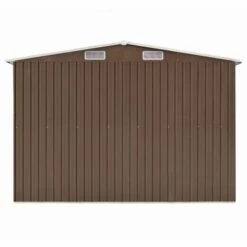 TRUE DEAL Abri De Jardin Marron 257x990x181 Cm Acier Galvanisé -France Abri de jardin Soldes Boutique 57836254 4