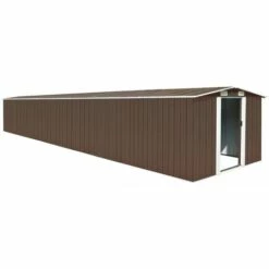 TRUE DEAL Abri De Jardin Marron 257x779x181 Cm Acier Galvanisé