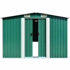 TRUE DEAL Abri De Jardin Vert 257x779x181 Cm Acier Galvanisé -France Abri de jardin Soldes Boutique 57843535 3