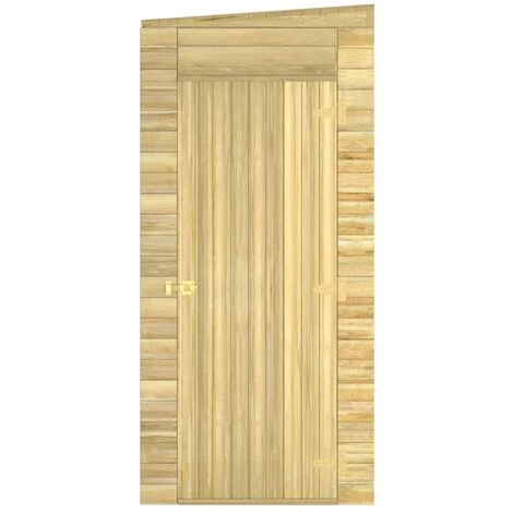 TRUE DEAL Abri De Stockage De Jardin 105x110x218 Cm Bois De Pin Imprégné 5 TRUE DEAL Abri De Stockage De Jardin 105x110x218 Cm Bois De Pin Imprégné – Image 3