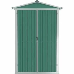 TRUE DEAL Abri De Jardin Vert 107,5x46x183 Cm Acier Galvanisé 10 TRUE DEAL Abri De Jardin Vert 107,5x46x183 Cm Acier Galvanisé -France Abri de jardin Soldes Boutique 57846905 4