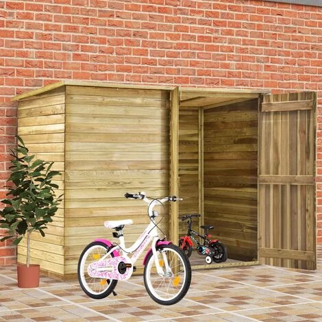 TRUE DEAL Abri à Vélo De Jardin 232x110x170 Cm Bois De Pin Imprégné 3 TRUE DEAL Abri à Vélo De Jardin 232x110x170 Cm Bois De Pin Imprégné