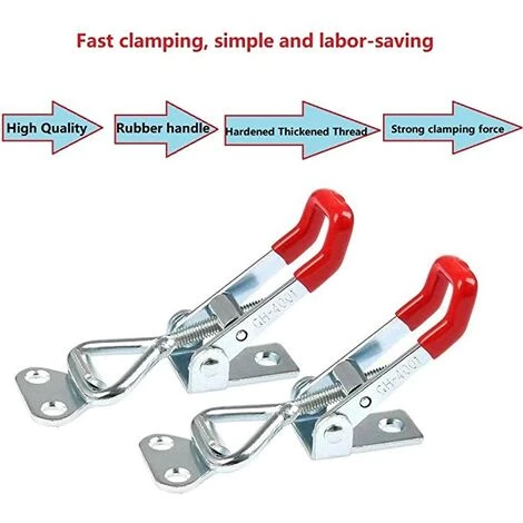 GUAZHUNIFR 4pcs GH-4001 Sauterelles De Menuisier Réglable, Loquet De Serrage 4 GUAZHUNIFR 4pcs GH-4001 Sauterelles De Menuisier Réglable, Loquet De Serrage – Image 2