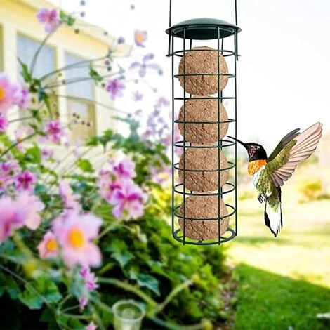 GUAZHUNIFR 2 Pièce Mangeoire Oiseaux Exterieur En Métal, Pour Mésanges, Moineaux Et Divers Oiseaux Sauvages 7 GUAZHUNIFR 2 Pièce Mangeoire Oiseaux Exterieur En Métal, Pour Mésanges, Moineaux Et Divers Oiseaux Sauvages – Image 5