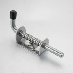 Thsinde Verrou à Ressort Acier Inoxydable, Verrou De Porte à Ressort Porte Abri De Jardin Verrou Ressort Véhicule Réglable Galvanisé Accessoire Outils Bricolage 12X 128mm Acier Inoxydable 304