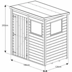 Alpholz Abri De Jardin Theo Naturel Imprégné Sous Pression, 12 Mm Épaisseur Paroi 186 X 126 Cm - Sans Traitement De Couleur 11 Alpholz Abri De Jardin Theo Naturel Imprégné Sous Pression, 12 Mm Épaisseur Paroi 186 X 126 Cm - Sans Traitement De Couleur -France Abri de jardin Soldes Boutique 58466419 5