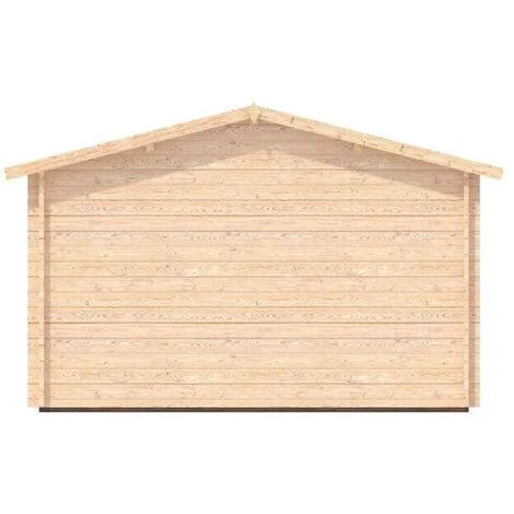 ALPHOLZ Abri De Jardin Linus Naturel , 44 Mm Épaisseur Paroi 430 X 400 Cm - Sans Traitement De Couleur 4 ALPHOLZ Abri De Jardin Linus Naturel , 44 Mm Épaisseur Paroi 430 X 400 Cm - Sans Traitement De Couleur – Image 2