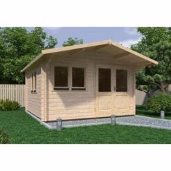 ALPHOLZ Abri De Jardin Linus Naturel , 44 Mm Épaisseur Paroi 430 X 400 Cm - Sans Traitement De Couleur 10 ALPHOLZ Abri De Jardin Linus Naturel , 44 Mm Épaisseur Paroi 430 X 400 Cm - Sans Traitement De Couleur -France Abri de jardin Soldes Boutique 58669392 4