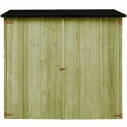 INLIFE Abri à Outils De Jardin Pinède Imprégnée 182x76x175 Cm - Vert 9 INLIFE Abri à Outils De Jardin Pinède Imprégnée 182x76x175 Cm - Vert -France Abri de jardin Soldes Boutique 58691102 3